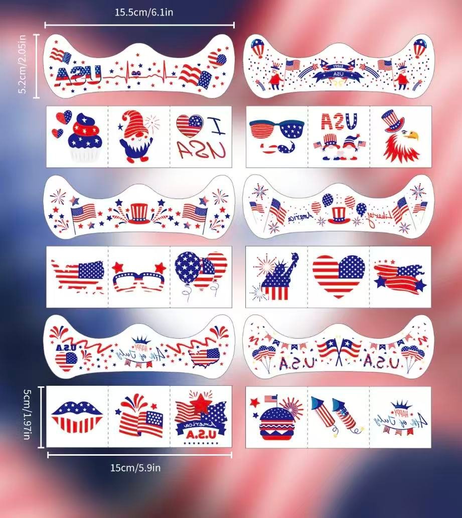 American design temporary tattoos