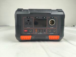 300W pure sine wave portable power station with 270Wh lithium battery, supports solar charging for camping, home backup and emergency use